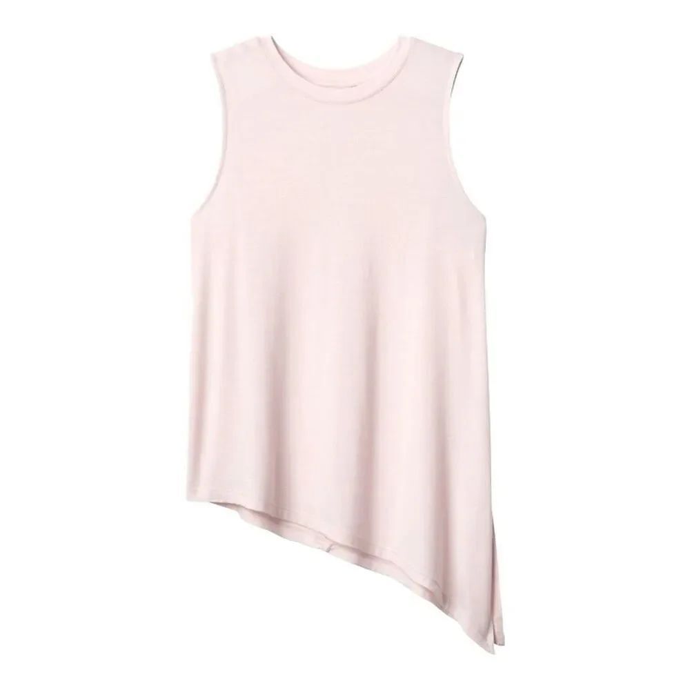 Athleta cloudlight asymmetric side tie tank top size S